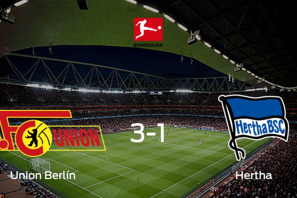 Tres puntos para el equipo local: Union Berlín 3-1 Hertha Berlín
