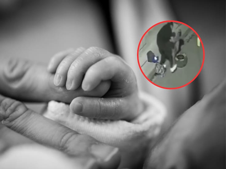 Abandonan a recién nacida en una llanta en Bolivia: cámara identifica al padre