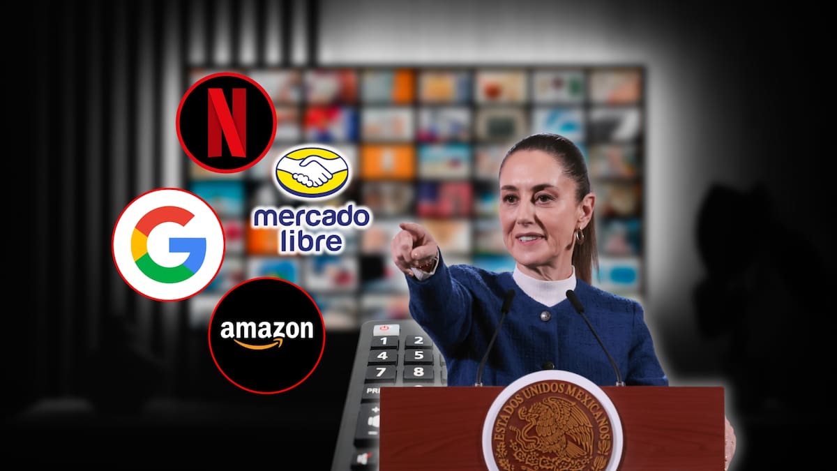 Claudia Sheinbaum propone regular plataformas como Netflix, Amazon y Google y así sería. Foto: Especial (Editada en Canva)
