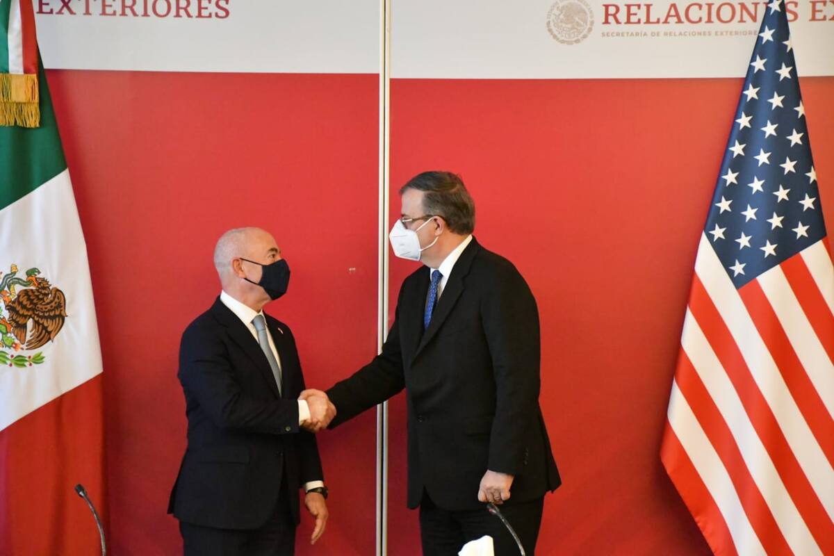 Concluye reunión de Marcelo Ebrard con secretario de Seguridad Nacional de EU