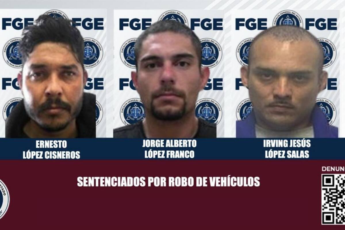 Sentencian a tres hombres por robo de vehículo con violencia