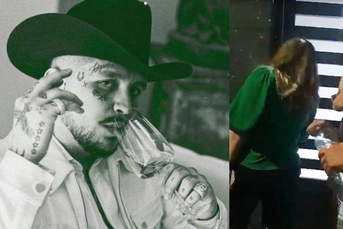 Fans de Nodal le llevan serenata mientras graba canción para JBalvin