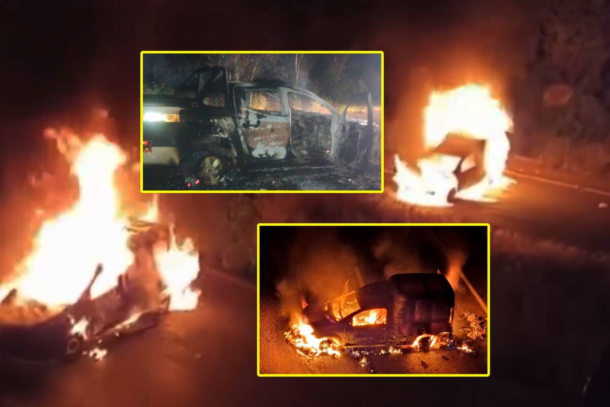 Policías atacan a balazos a normalistas en Morelia; en represalia, otros estudiantes los atacan con palos, piedras y queman patrulla (VIDEOS)