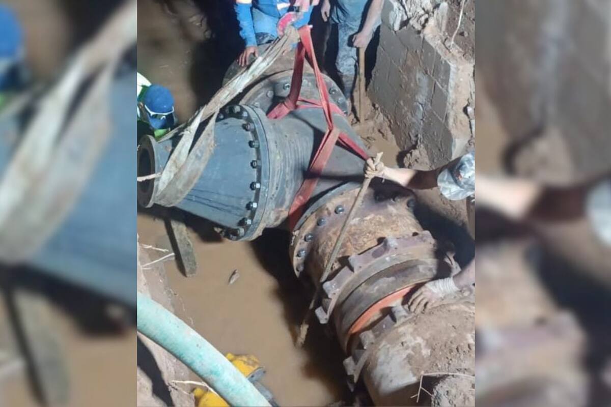 Reparaciones de tuberías prolongarán la afectación en colonias del norte y norponiente de Hermosillo