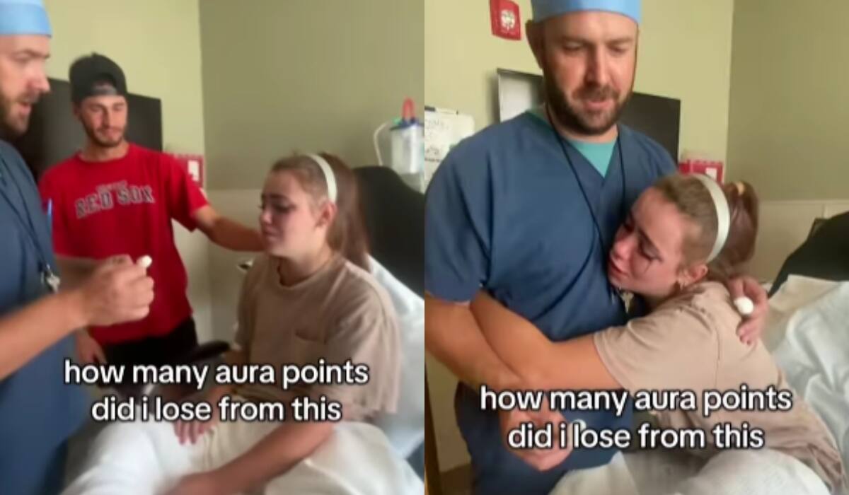 Joven bajo anestesia se pone a llorar y a abrazar al médico, causando risas en redes sociales