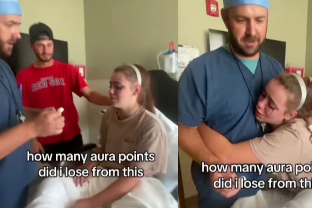 Joven bajo anestesia se pone a llorar y a abrazar al médico, causando risas en redes sociales