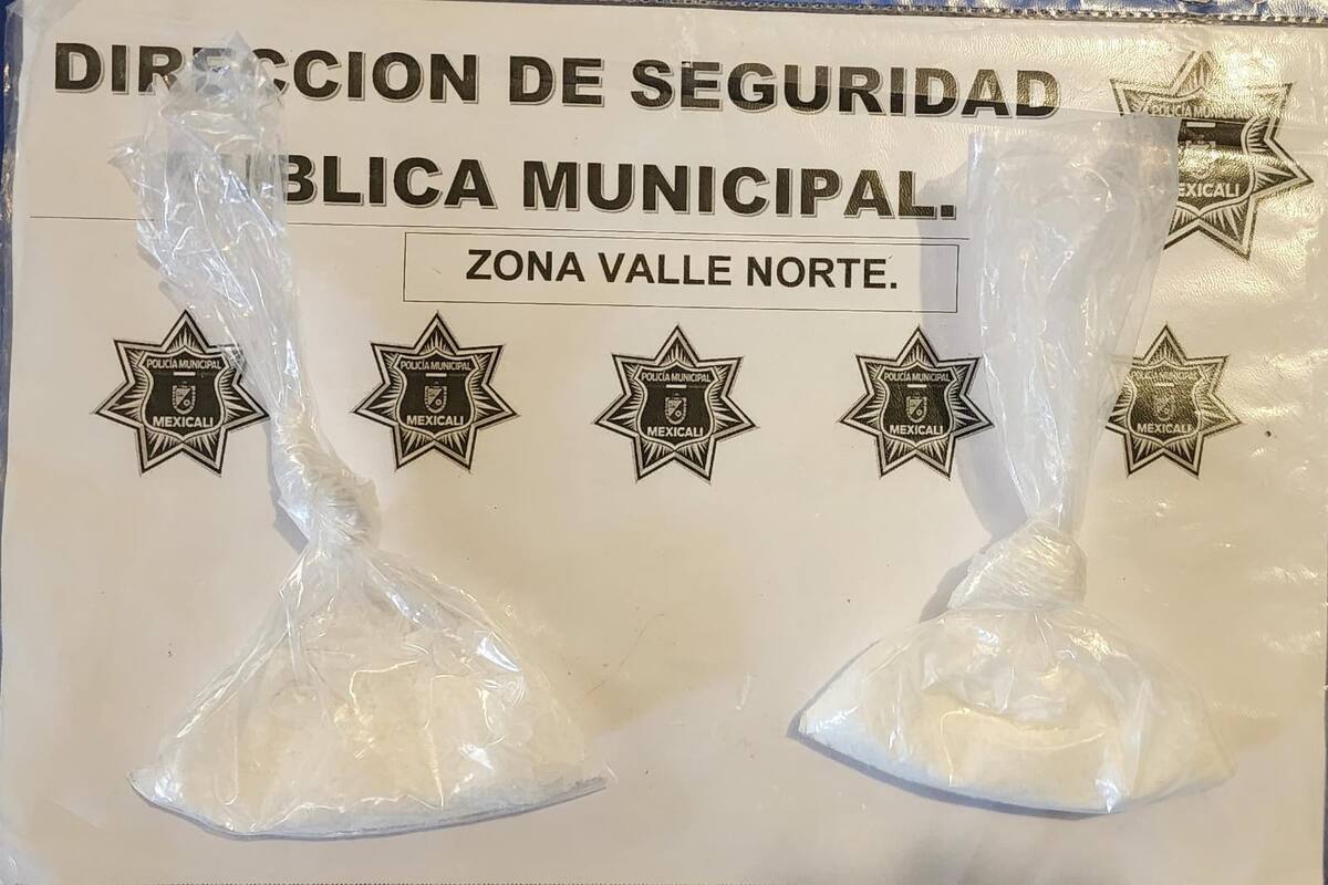 Detienen a sujeto con 100 dosis de metanfetamina