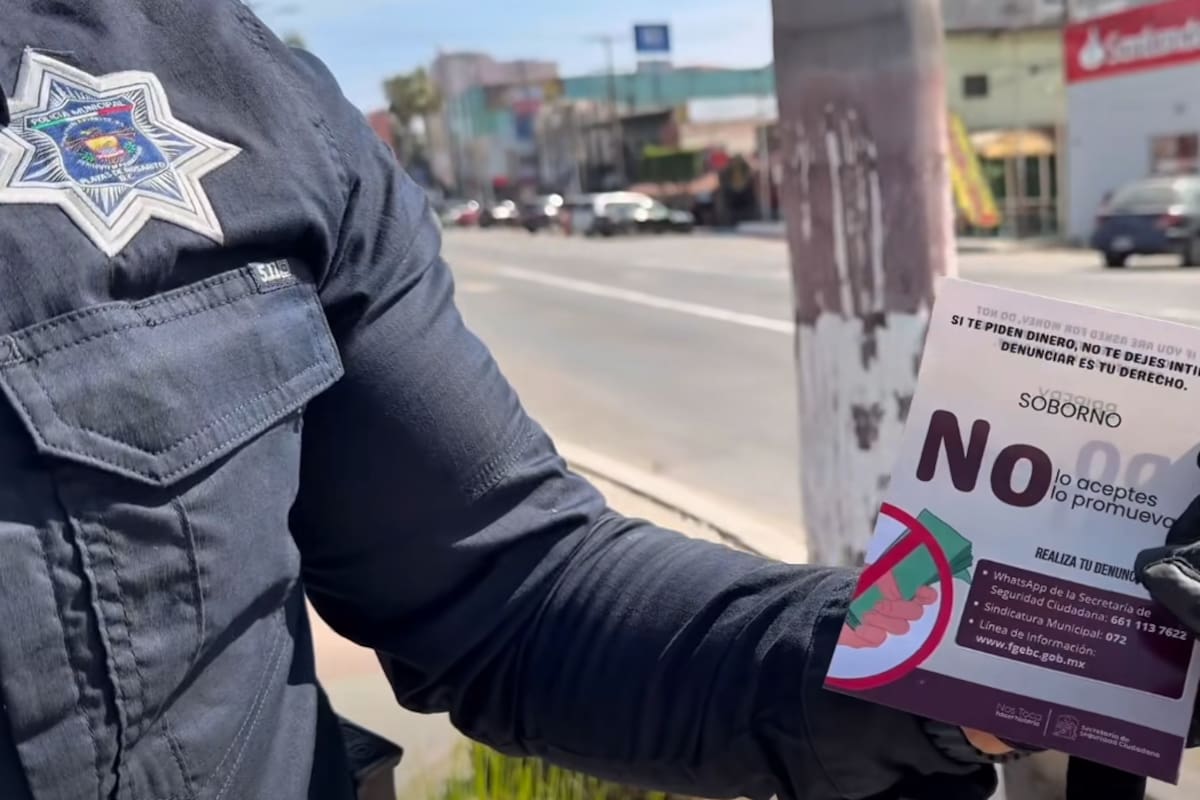 Policías de Rosarito piden no promover el soborno