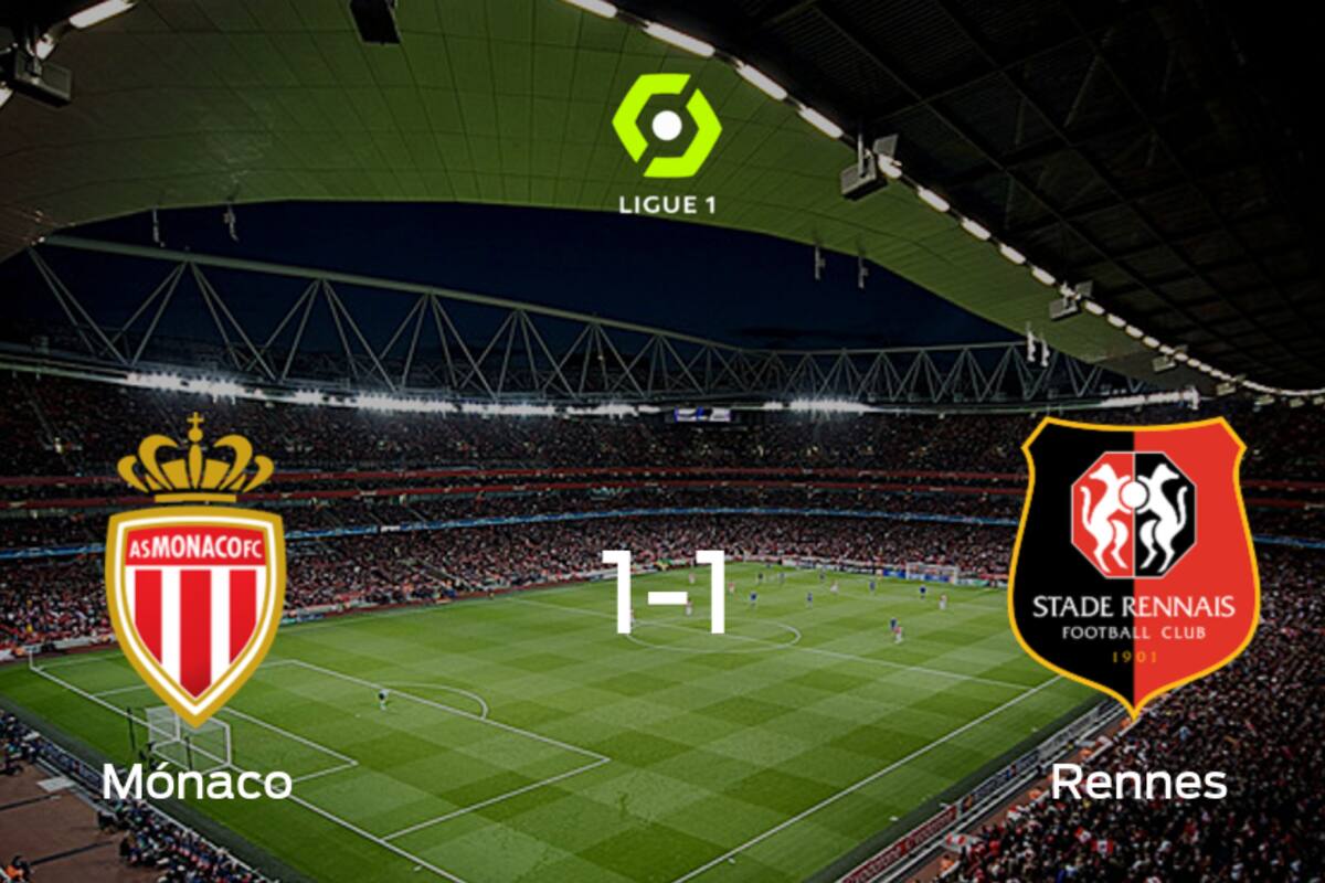 Stade Rennes logra un empate frente a AS Mónaco (1-1)