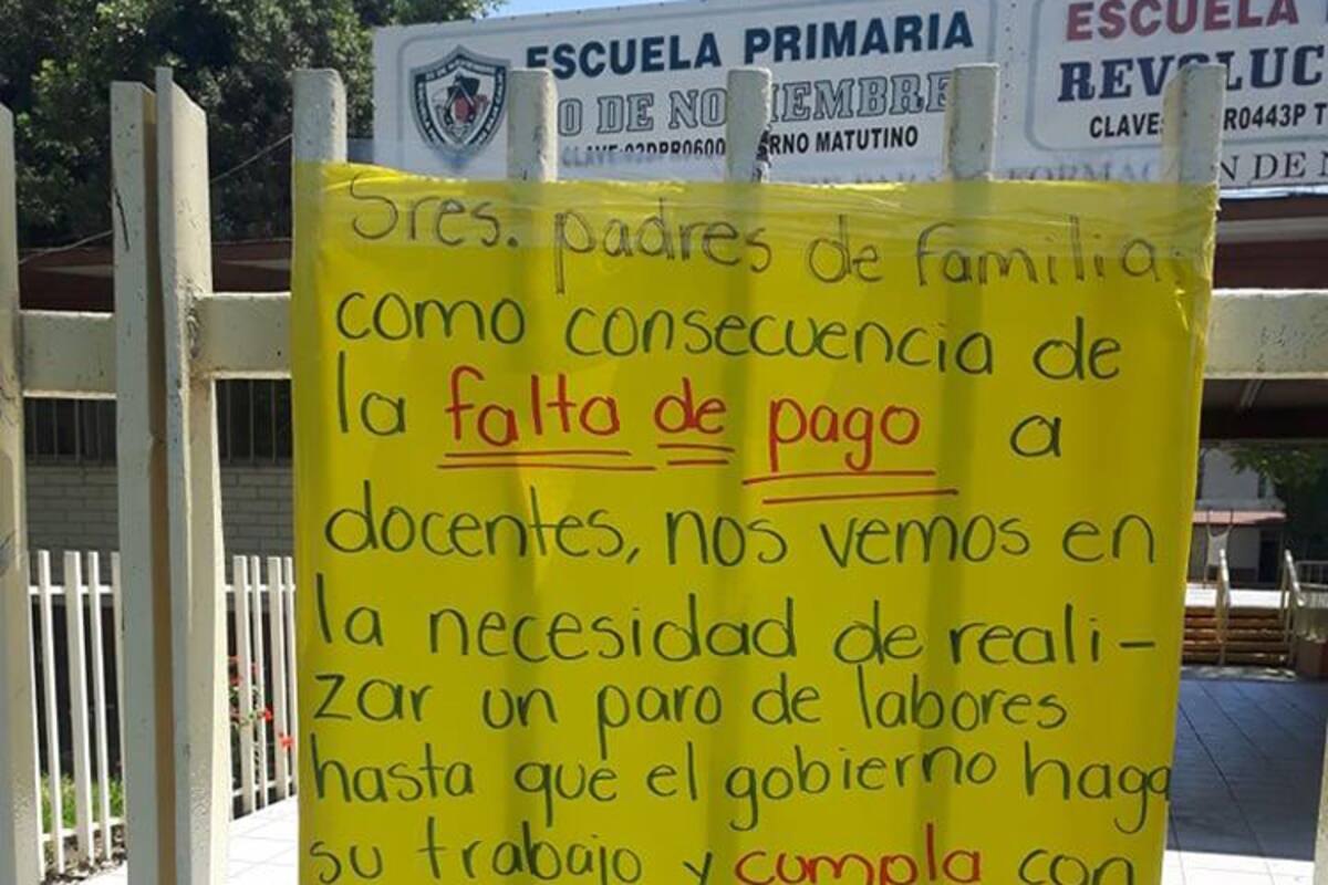 Maestros acudirán en paro al arranque del ciclo escolar