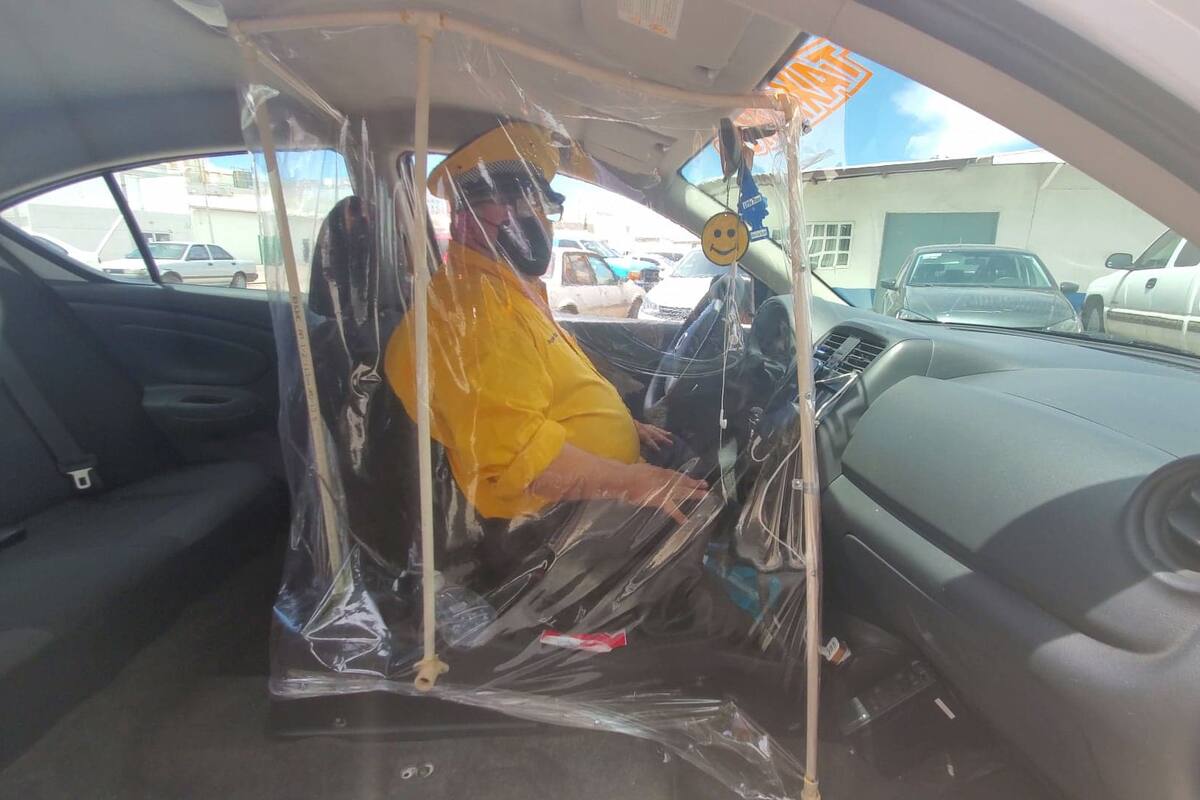 FOTOS: "Encapsulan" taxis en Nogales