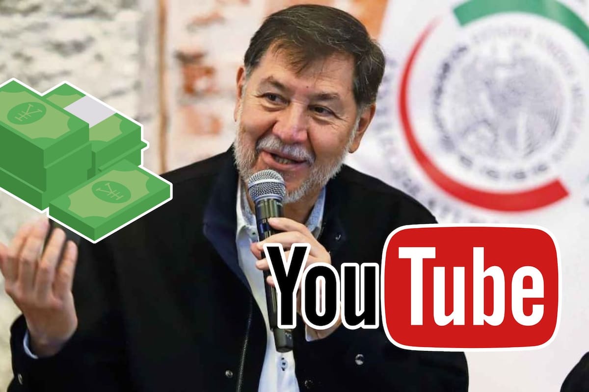 Noroña asegura ganar 188 mil pesos al mes en YouTube, pero las cuentas no cuadran: Reforma