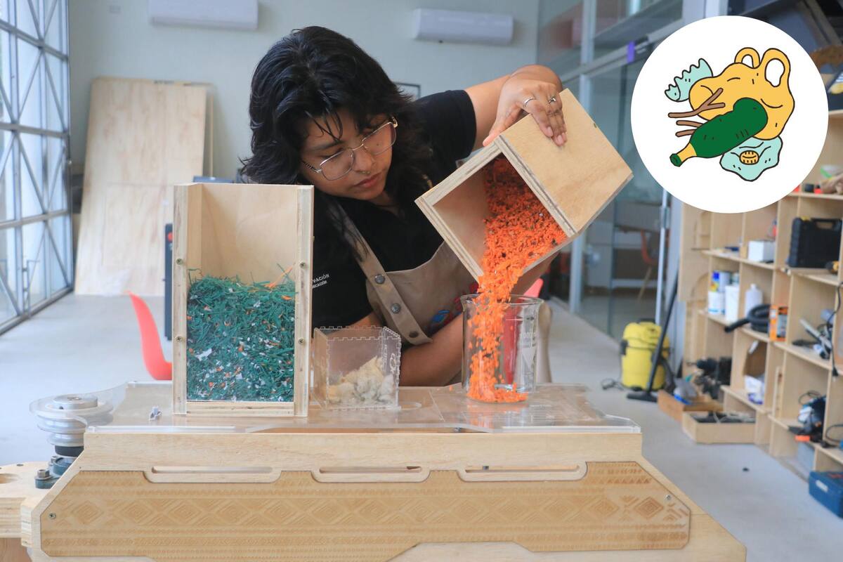 Máquina boliviana convierte plástico en fibra textil para revolucionar la moda sostenible mundial