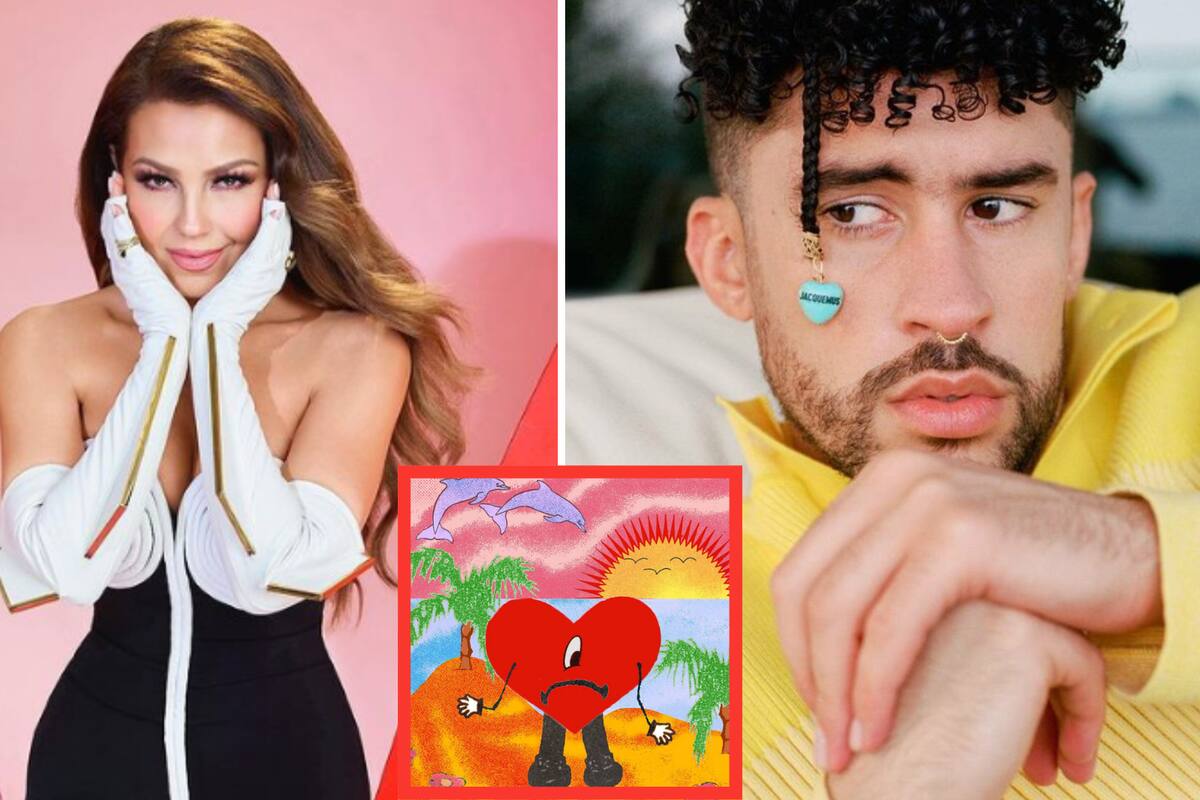 Thalía muestra su emoción al ser mencionada en nuevo álbum de Bad Bunny