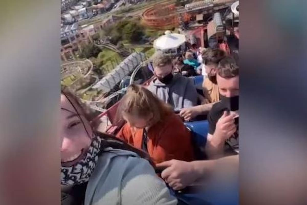 VIRAL: Grupo de amigos se queda atrapado en la montaña rusa más alta de Reino Unido