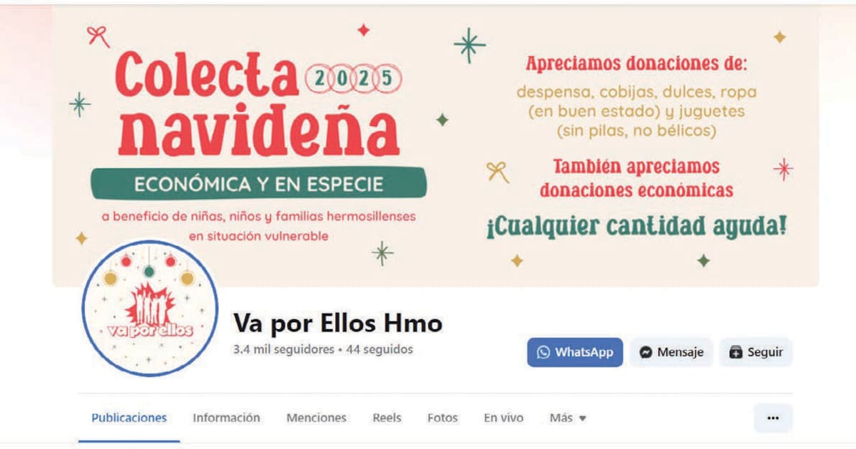 Va por Ellos no sólo brinda desayunos a estudiantes y almuerzos a familiares de pacientes en el albergue del DIF, también dona despensas, regalos y cenas navideñas a familias de escasos recursos.