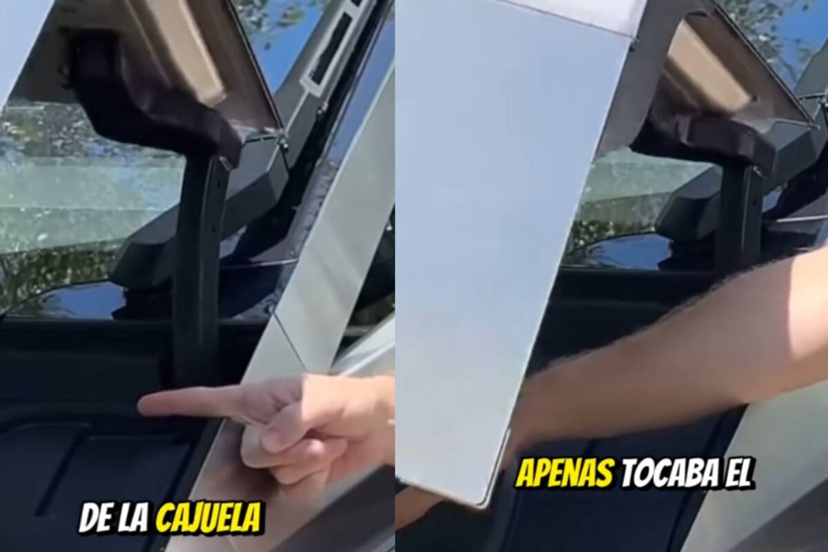 Joven probó la nueva actualización de la cajuela automática de Tesla con su propio brazo