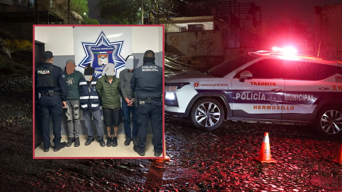 Detienen a cuatro presuntos robacarros tras golpear a joven con bat en Hermosillo