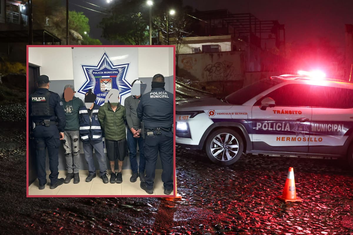Detienen a cuatro presuntos robacarros tras golpear a joven con bat en Hermosillo