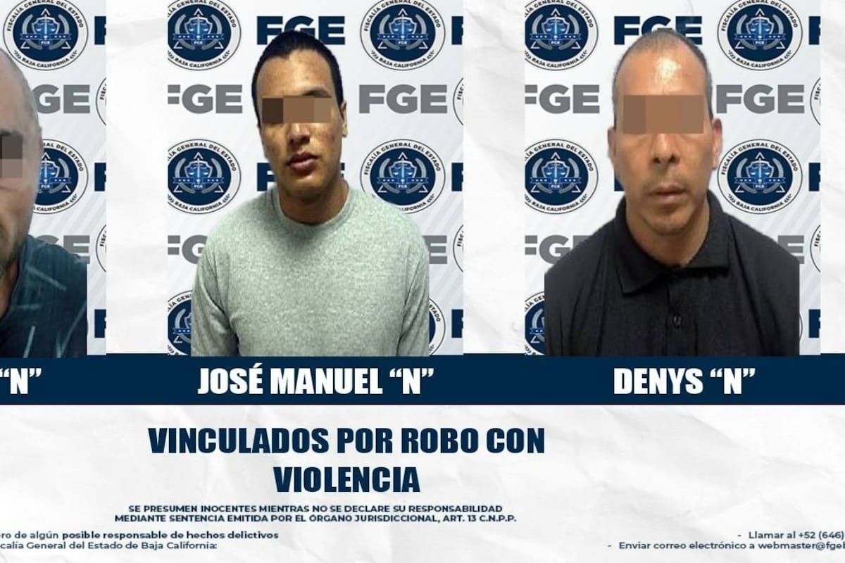 Envían a prisión preventiva a tres acusados por robos violentos en la zona oriente