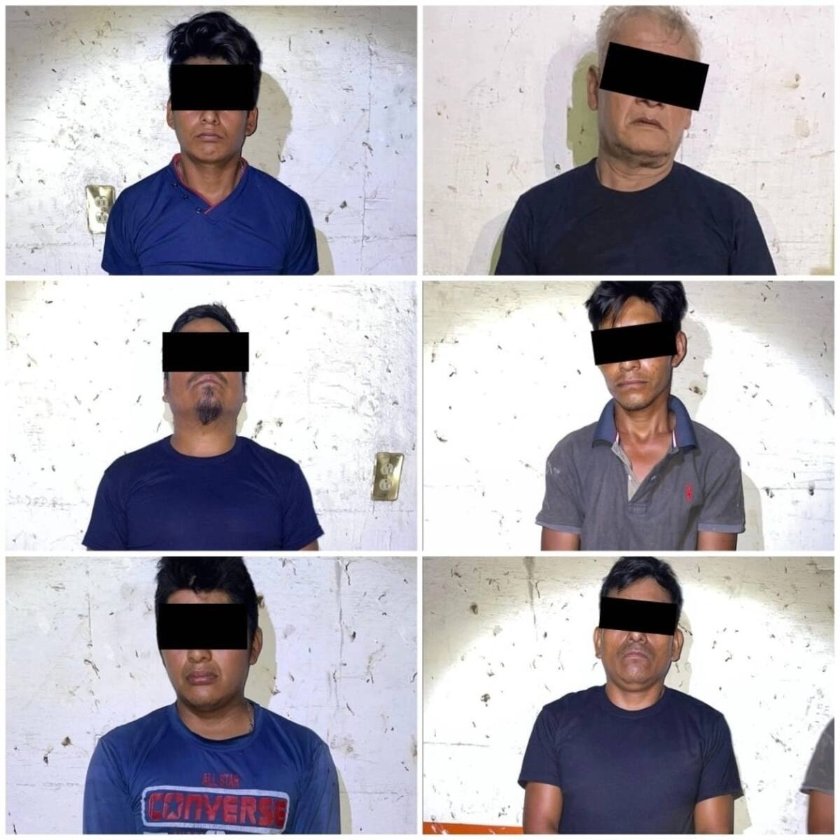 A los detenidos se les encontró tres escopetas de manufactura hechiza, una pistola de manufactura artesanal y cartuchos organizados. Foto FGE Chiapas