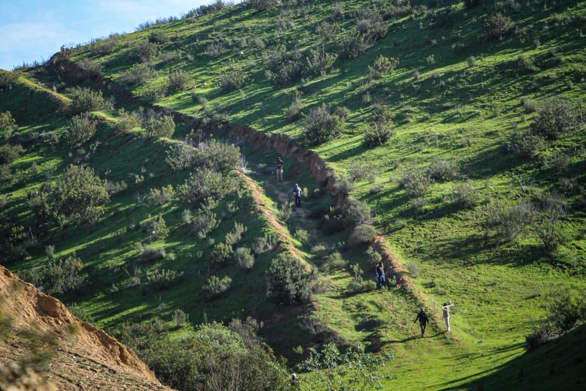 Los cuerpos enterrados de tres personas, preliminarmente masculinas, fueron localizados por un colectivo de búsqueda en una zona despoblada cercana a la entrada del Fraccionamiento Hacienda Las Delicias Primera Sección. Foto: Border Zoom