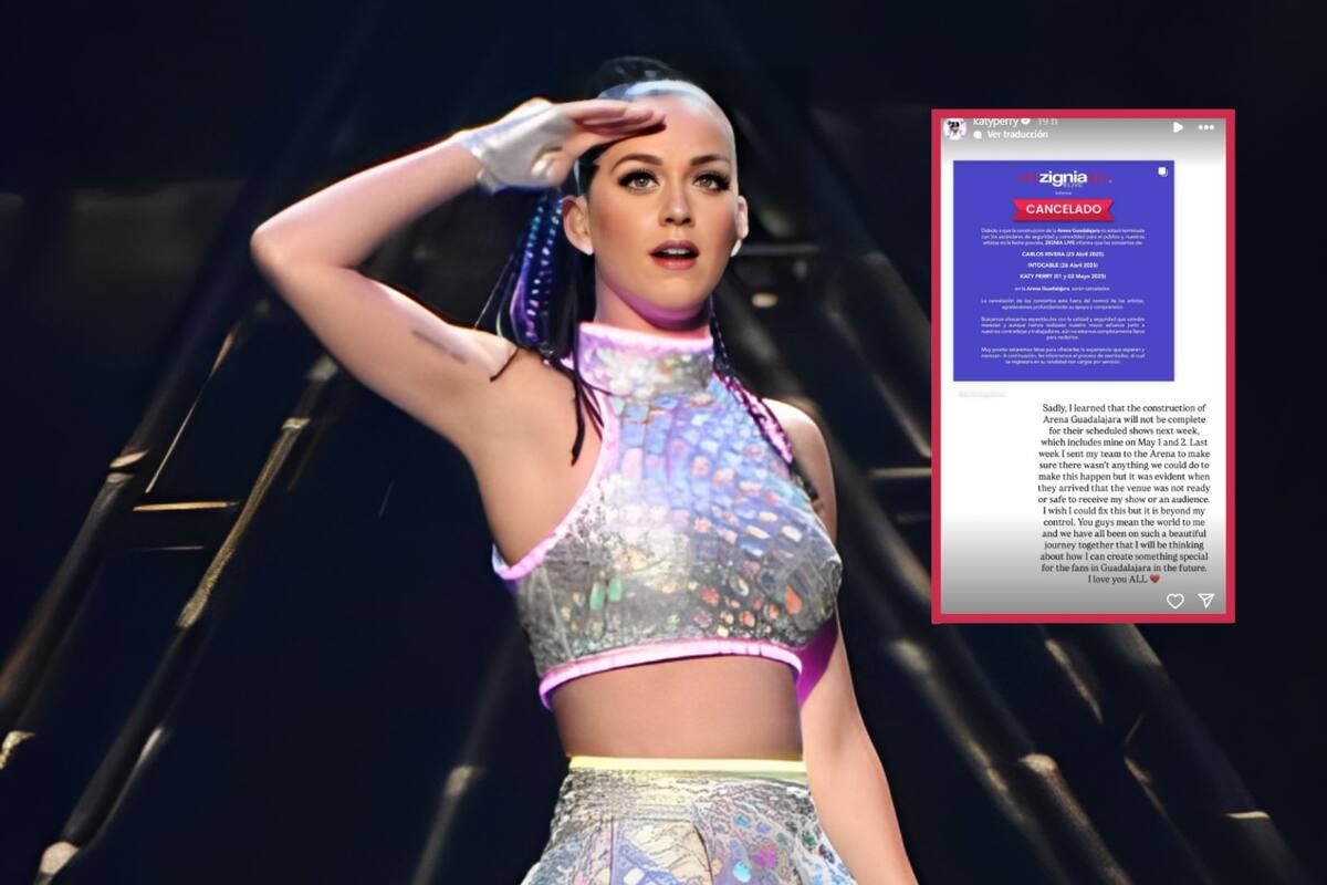 Katy Perry promete compensar a fans de Guadalajara tras cancelación de concierto