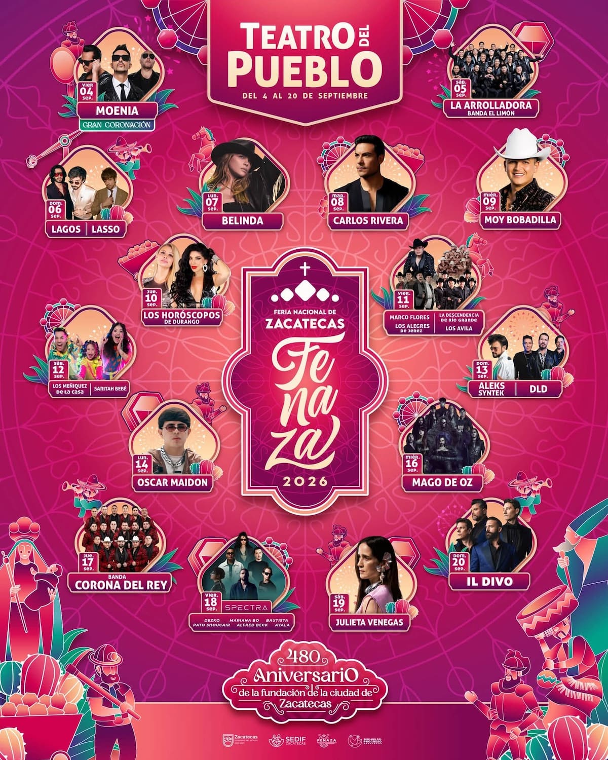 FENAZA 2026: fechas, conciertos gratis y actividades que tendrá la Feria Nacional de Zacatecas | Facebook: (Feria Nacional de Zacatecas)