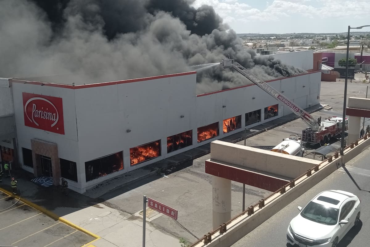 Sam’s Club, Waldo’s y Parisina; estos son los 3 incendios de comercios que han impactado a Hermosillo recientemente