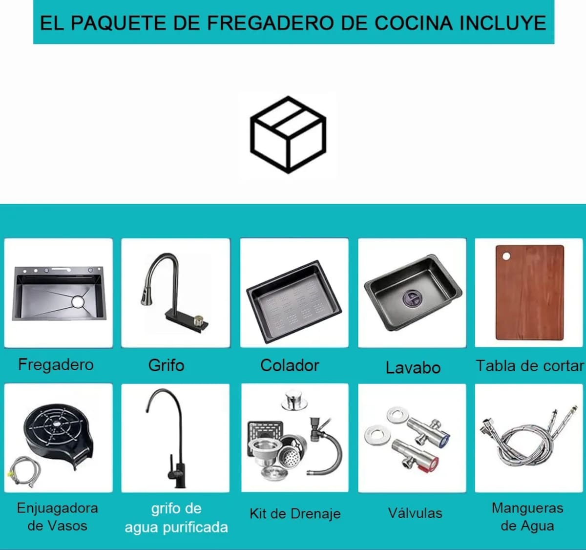 Tarja de Acero Inoxidable Wondaz (Modelo FYSC80-01) | Mercado Libre