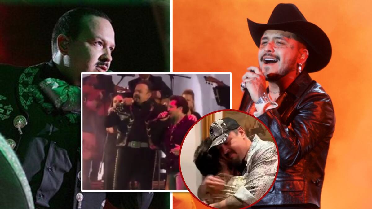 Christian Nodal y Pepe Aguilar compartieron escenario en Querétaro, sorprendiendo con su interpretación y contundente mensaje a las críticas. / Foto: Especial