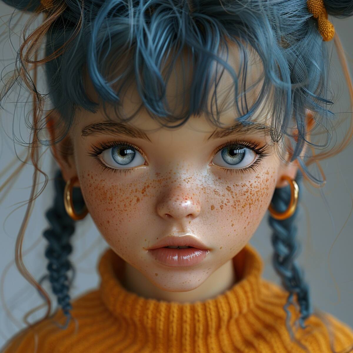 Kimi Finster de Rugrats en versión realista creada por la Inteligencia Artificial