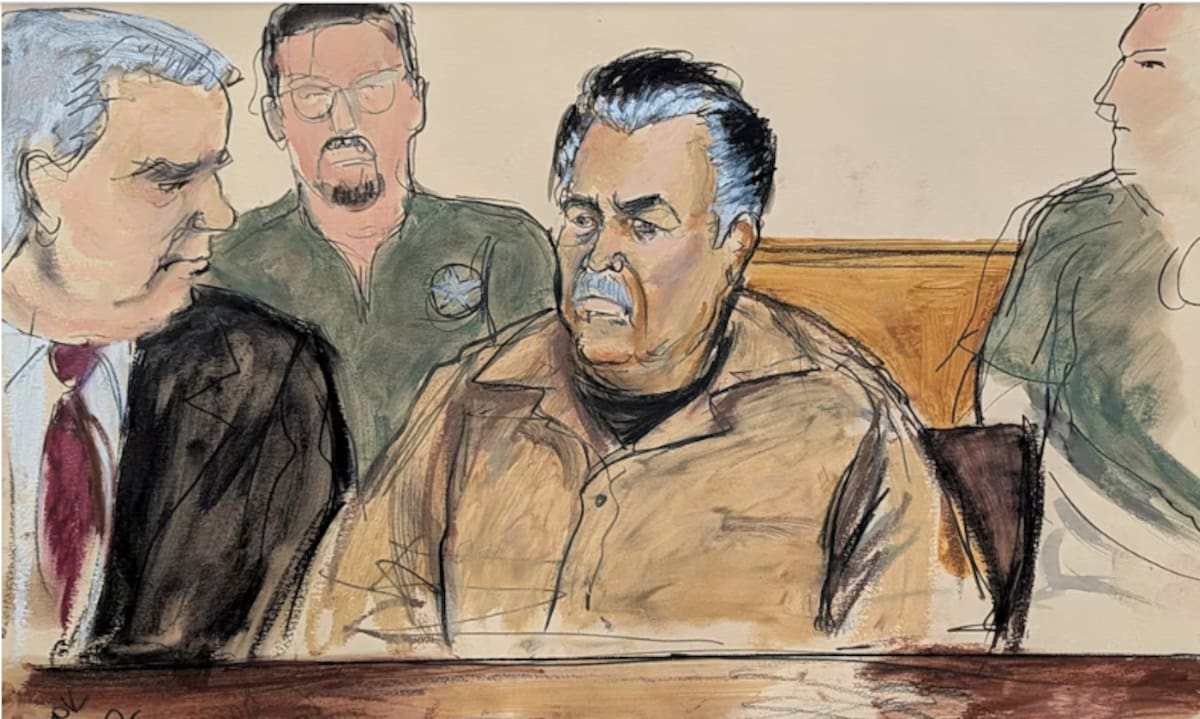 De acuerdo con periodistas que estuvieron presentes en la audiencia del narcotraficante mexicano, estar en la cárcel “le sentó bien” a su estado físico. / INFOBAE