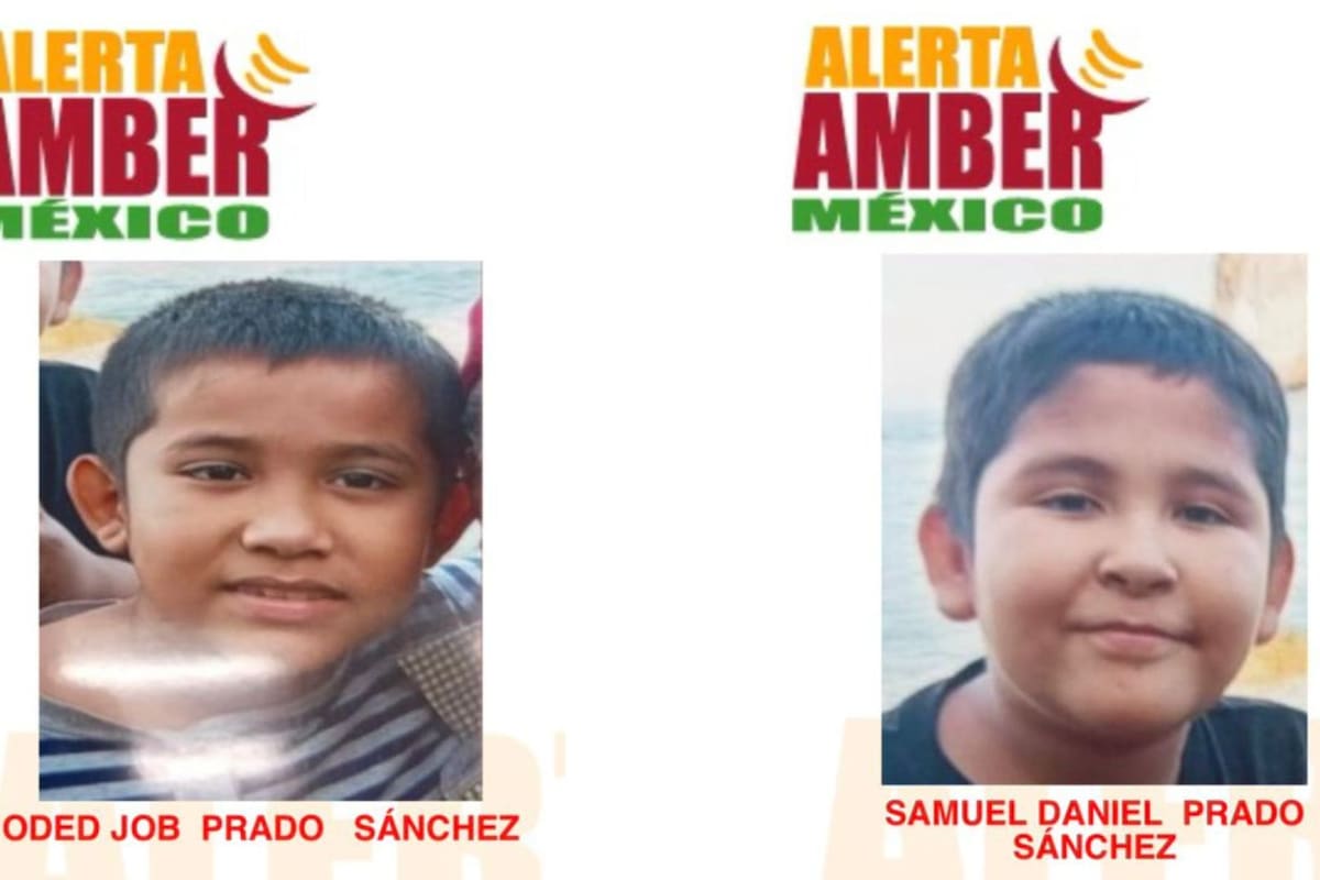 Activan alerta Amber por Obed y Samuel Daniel Prado Sánchez de 9 y 10 años