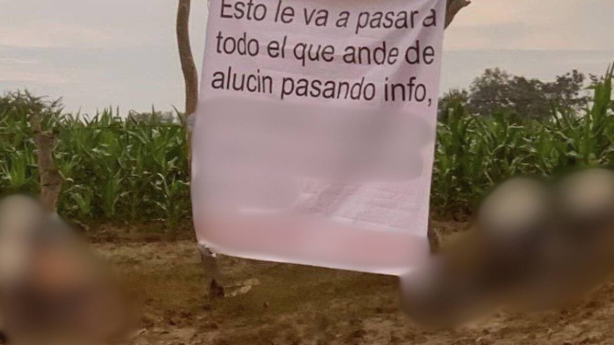 Asesinan a cuatro hombres en Mazatlán; hallan narcomanta con amenaza