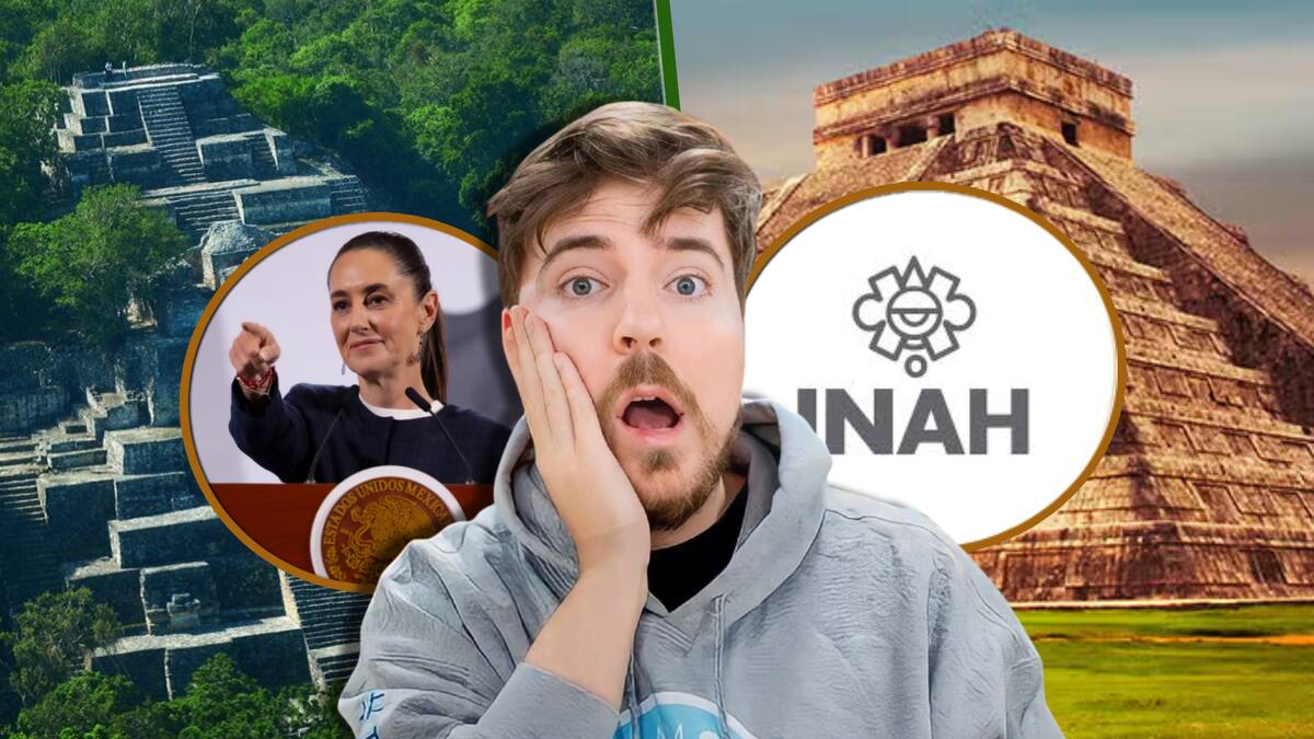 MrBeast grabó en Calakmul y Chichén Itzá con permisos del INAH; Sheinbaum lo confirma y el INAH desmiente escenas. / Foto: Especial