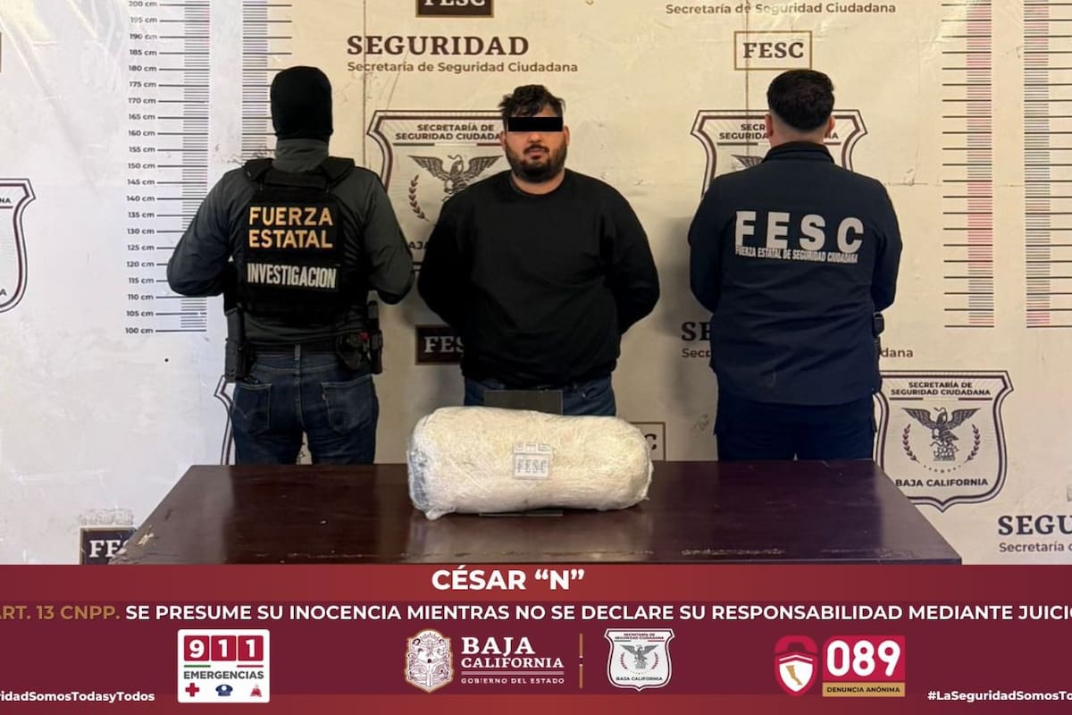 Aseguran más de 12 kilos de metanfetamina en Mariano Matamoros