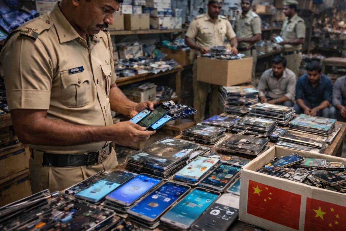 India desmantela fábrica clandestina de Samsung Galaxy falsos: más de 500 celulares incautados, piezas chinas y cuatro detenidos en una operación contra el mercado negro tecnológico