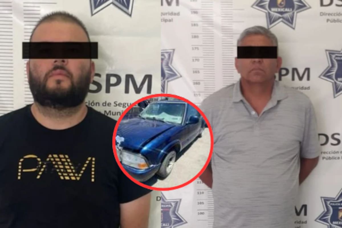 Hombres armados son sorprendidos en Mexicali a bordo de un carro relacionado con un robo en Tijuana