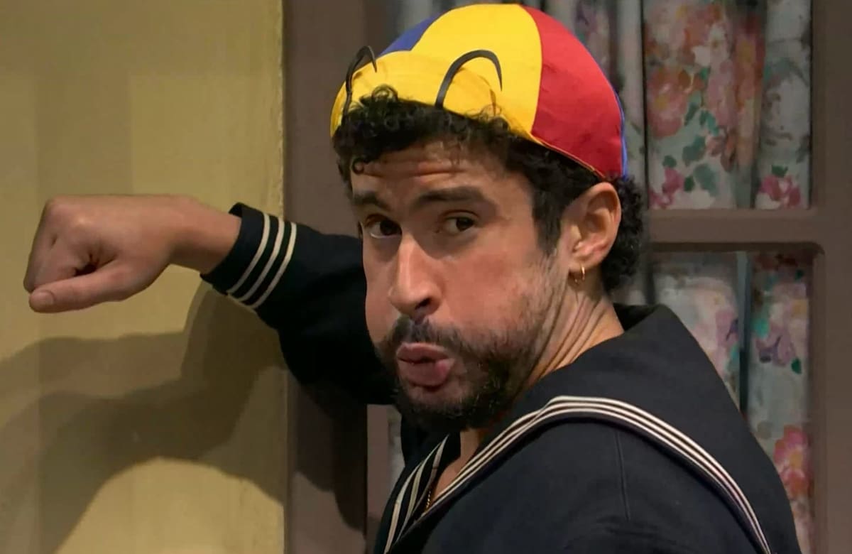 Bad Bunny interpretó a Quico en un sketch de SNL | Cuenta de X: @Indie5051