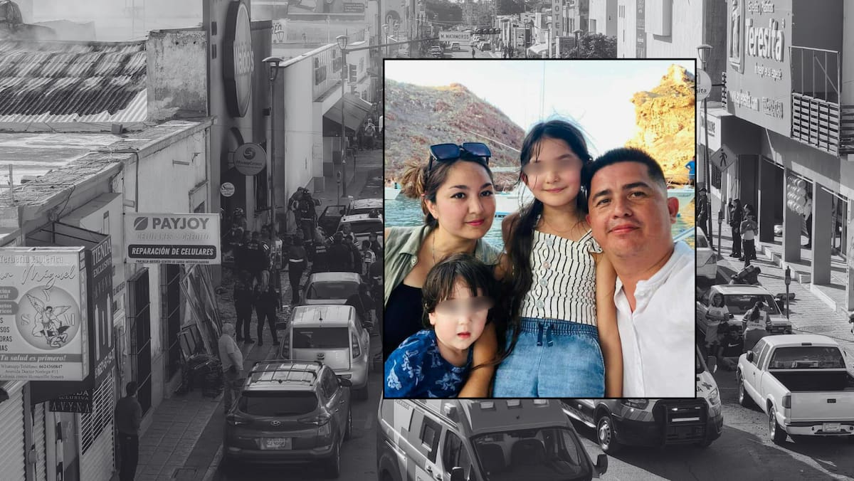 La empalmense Zelma Adilene Quintero Rojas y sus hijos Alejandro y Danna murieron en el incendio registrado ayer en la tienda Waldo’s. Foto: Especial