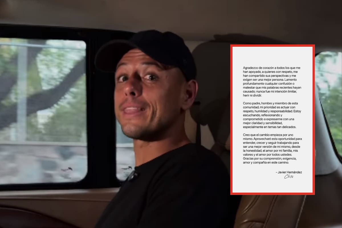Chicharito lanza comunicado tras causar polémica por comentarios machistas: “No fue mi intención herir”