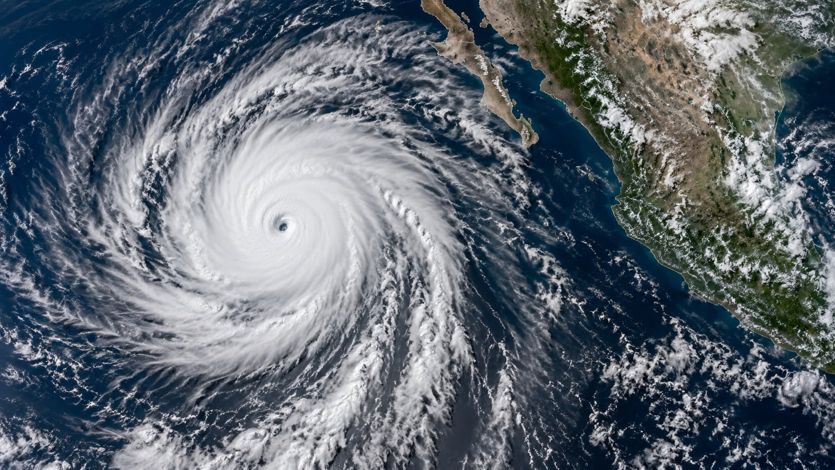 El SMN prevé lluvias de hasta 150 milímetros, rachas de viento cercanas a 100 km/h y oleaje de 7 a 9 metros por la influencia del huracán Polo y otros sistemas meteorológicos.