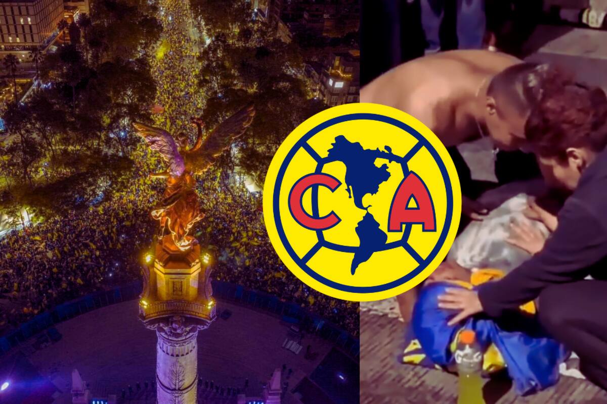 VIDEO: Festejo del Bicampeonato del América termina mal en el Ángel de Independencia