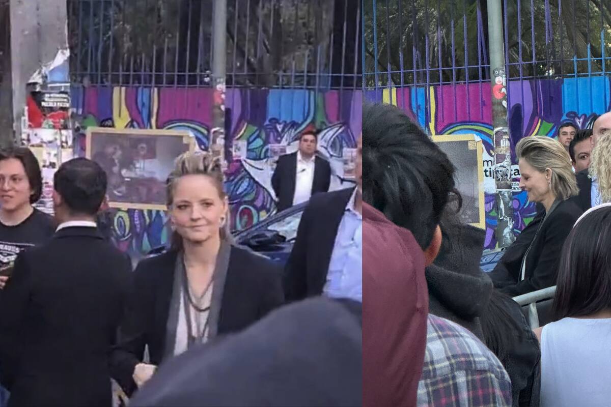 VIDEOS: Jodie Foster aparece de sorpresa en la Cineteca Nacional, en la CDMX, promocionando "True Detective"