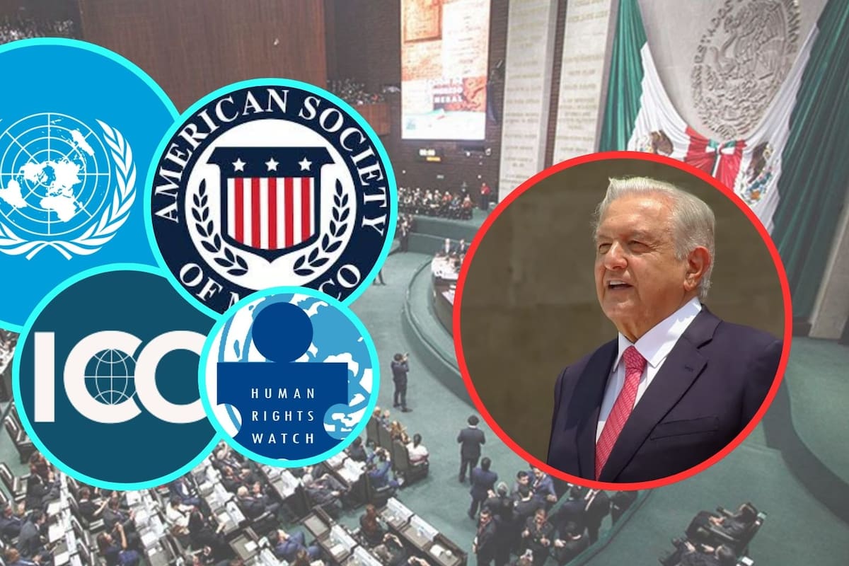 AmSoc, ICC, ONU & HRW entre las principales organizaciones que advierten sobre la Reforma Judicial de AMLO