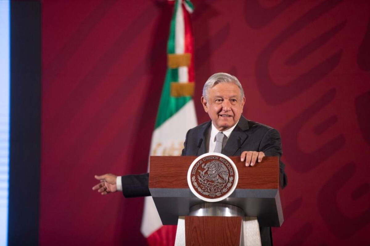 Conferencia de AMLO desde Palacio Nacional
