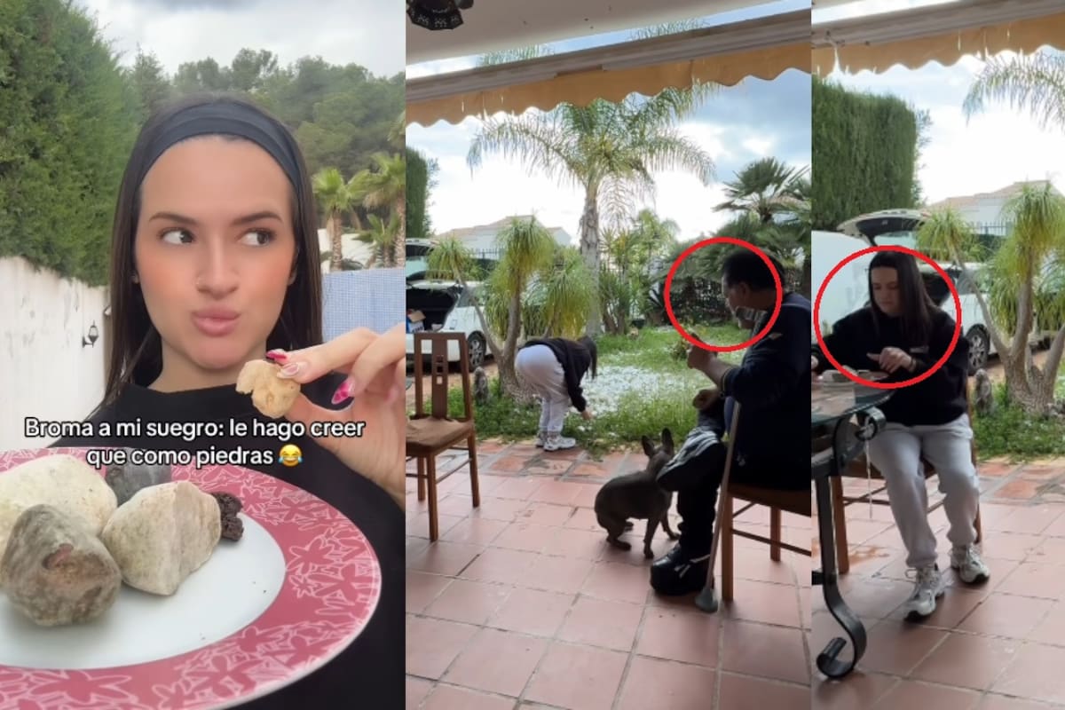 ¿Comer piedras? Joven confunde a su suegro con una broma absurda y se gana su preocupación
