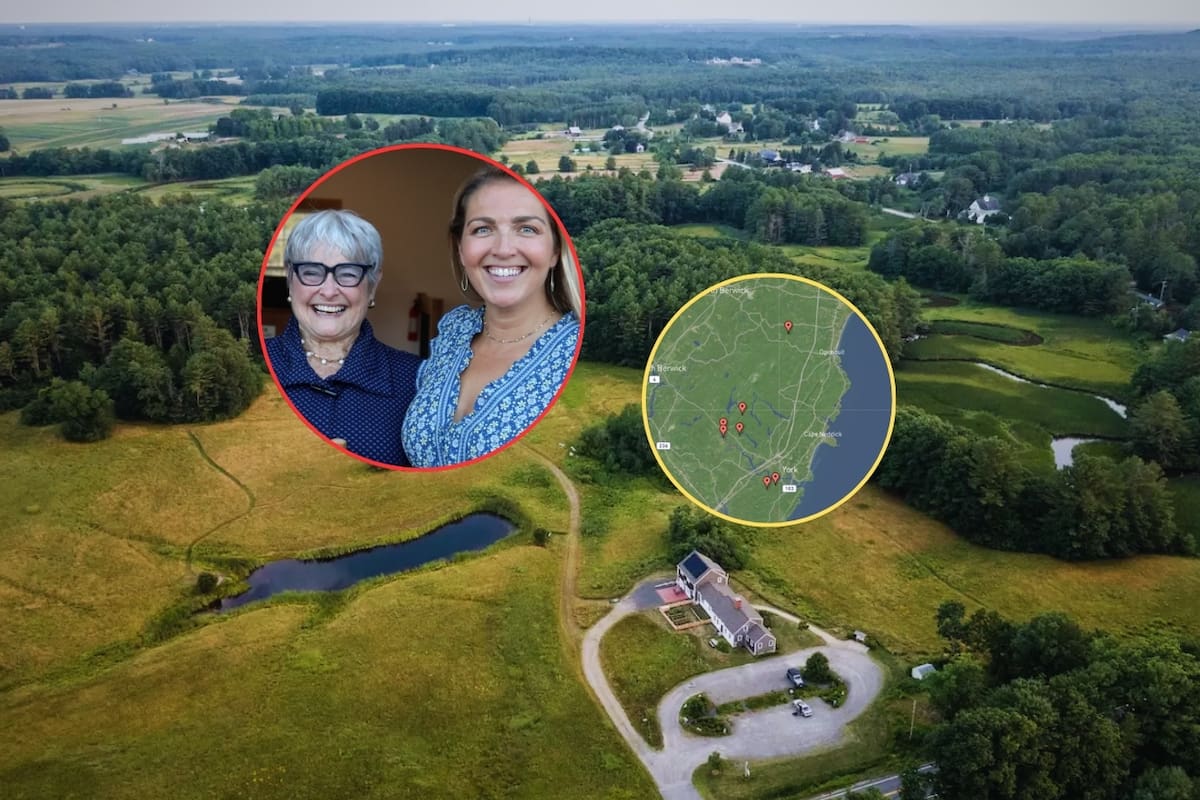 Madre e hija donaron 73 hectáreas (730 mil m²) de un área natural idílica para protegerla legalmente contra la urbanización, preservando un ecosistema completo de bosques, humedales y sitios históricos para futuras generaciones en Maine