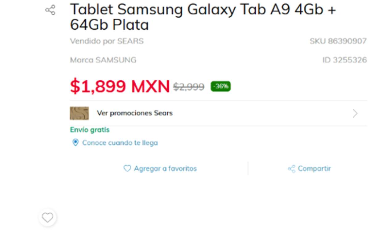 Carlos Slim remata grandes descuentos en tablets imperdibles en Sears